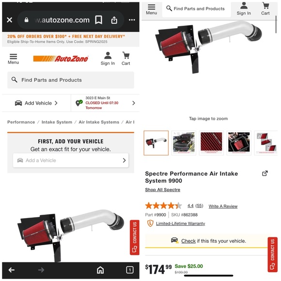 Spectre Performance Air Intake System - Picture 7 of 9